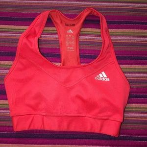 Coral Adidas Sport Bra